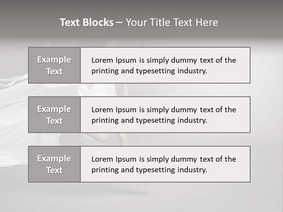 Dress Jump Human PowerPoint Template