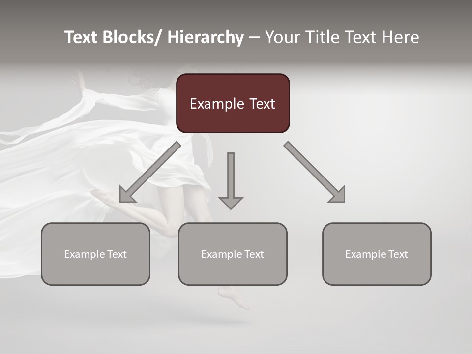 Dress Jump Human PowerPoint Template