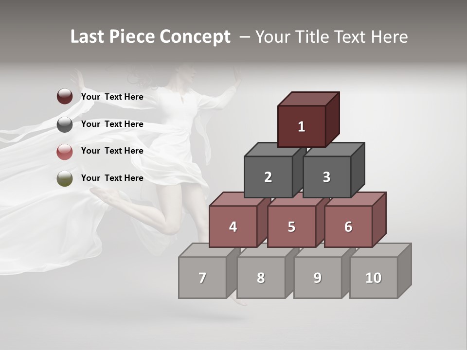 Dress Jump Human PowerPoint Template