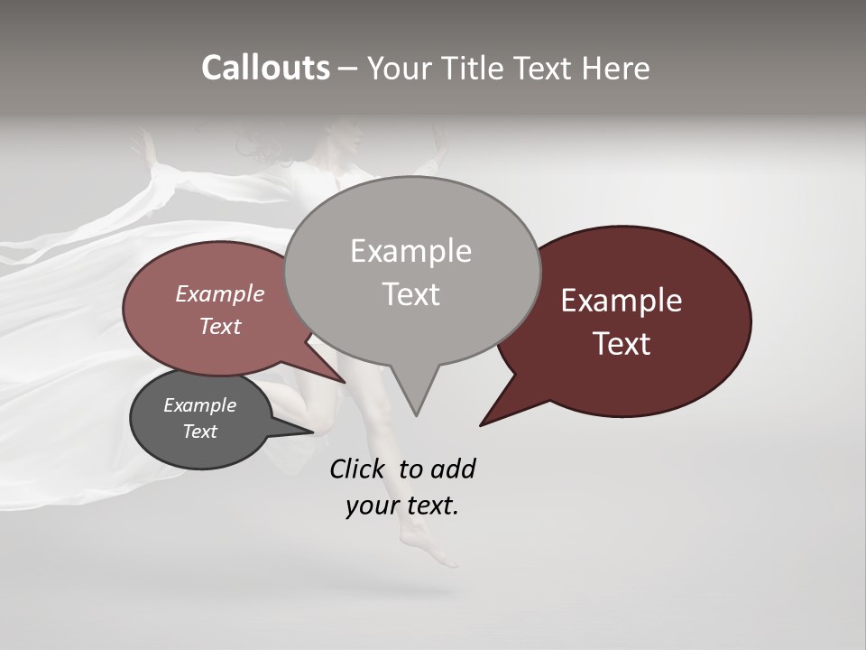 Dress Jump Human PowerPoint Template