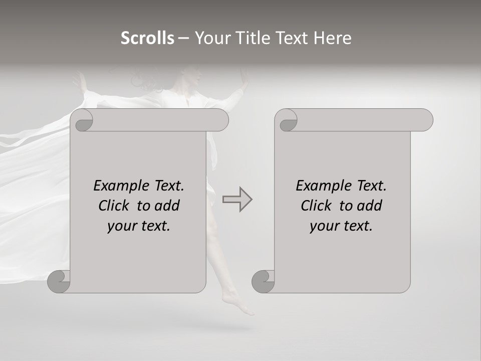 Dress Jump Human PowerPoint Template