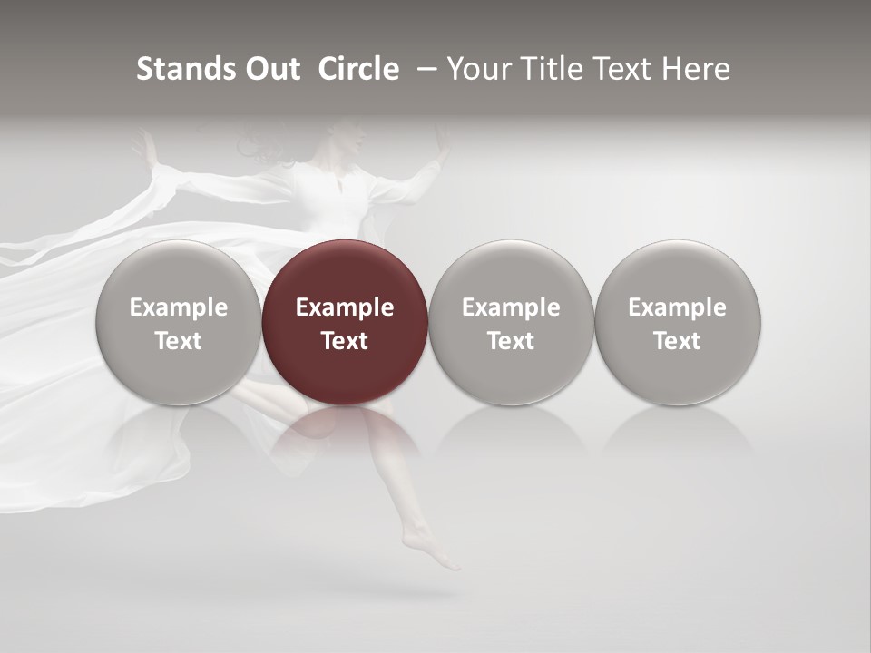 Dress Jump Human PowerPoint Template