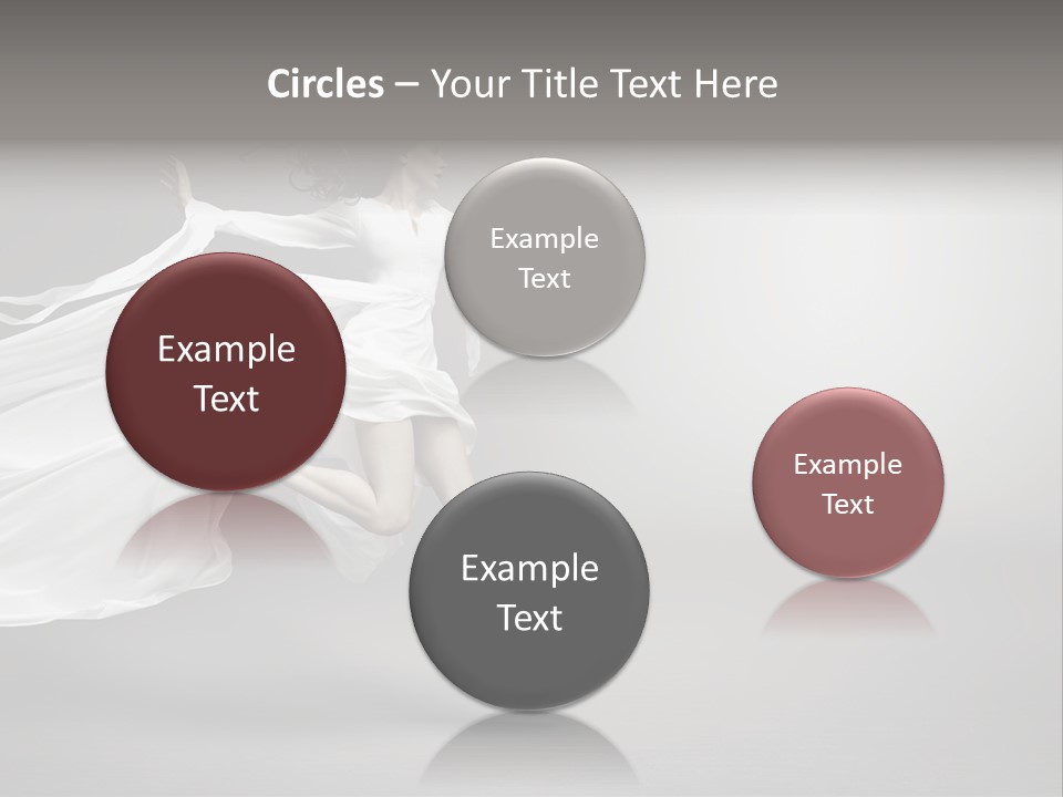 Dress Jump Human PowerPoint Template