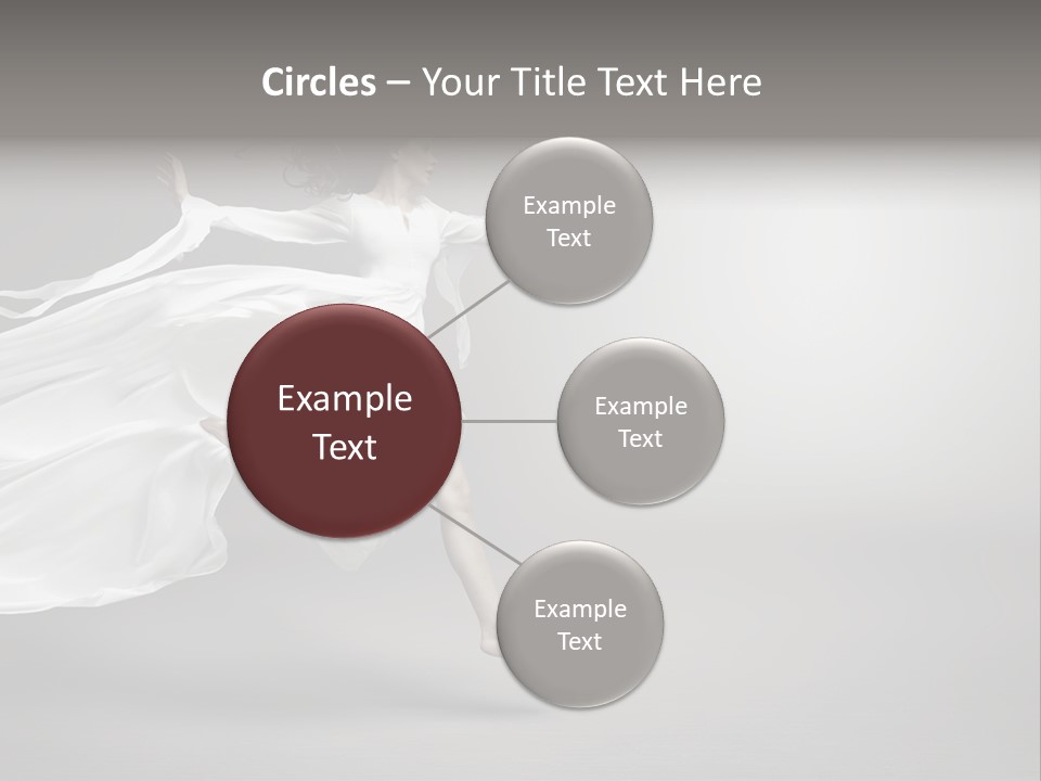 Dress Jump Human PowerPoint Template