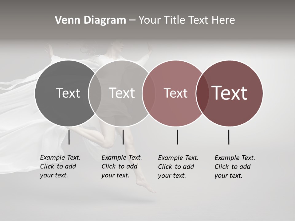 Dress Jump Human PowerPoint Template