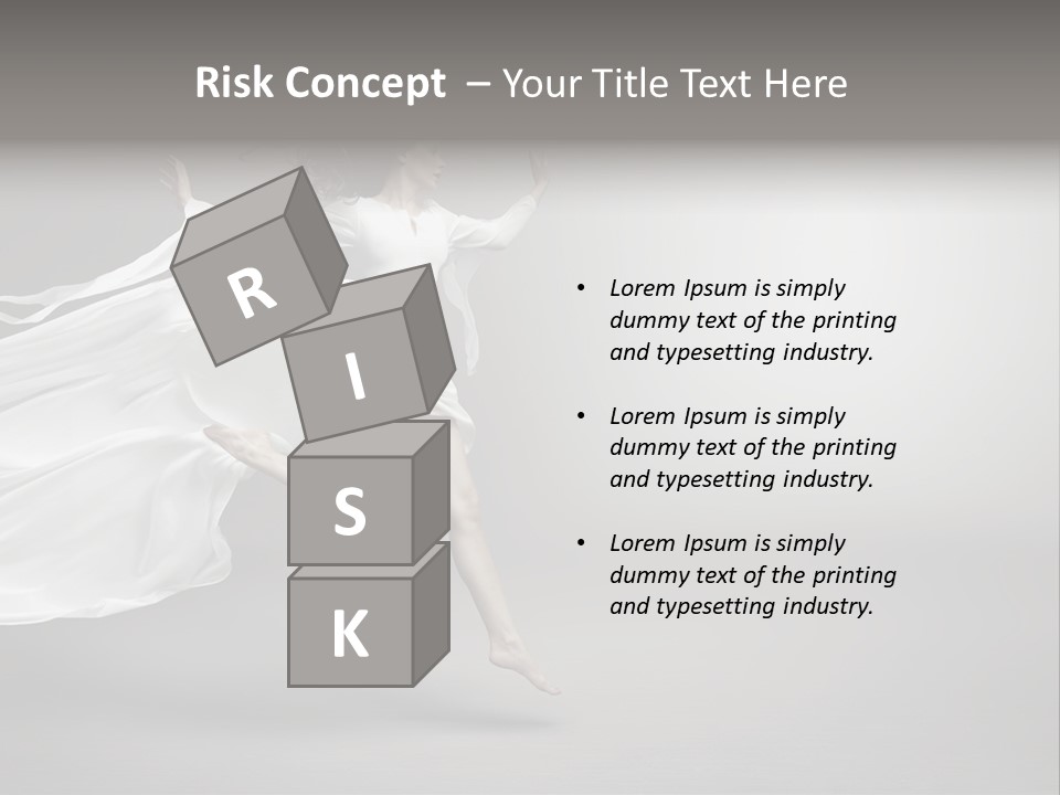 Dress Jump Human PowerPoint Template