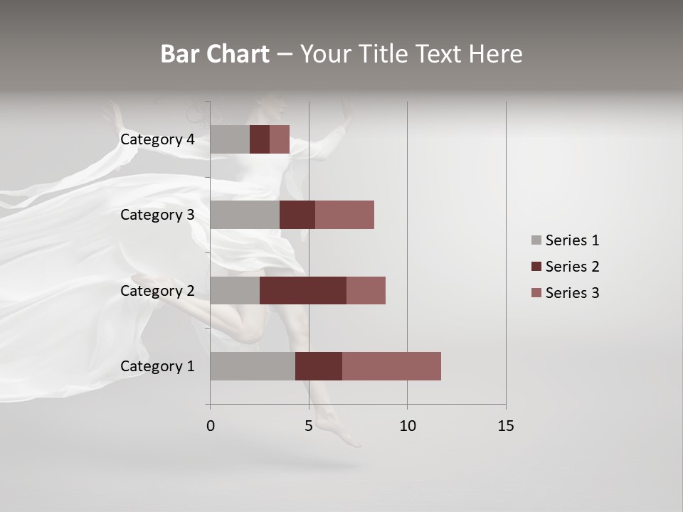 Dress Jump Human PowerPoint Template