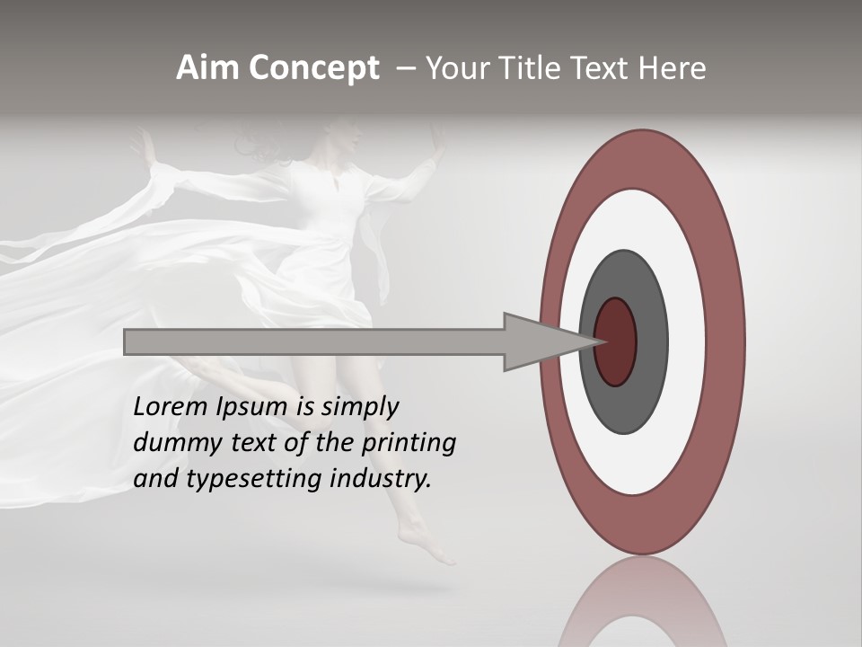 Dress Jump Human PowerPoint Template