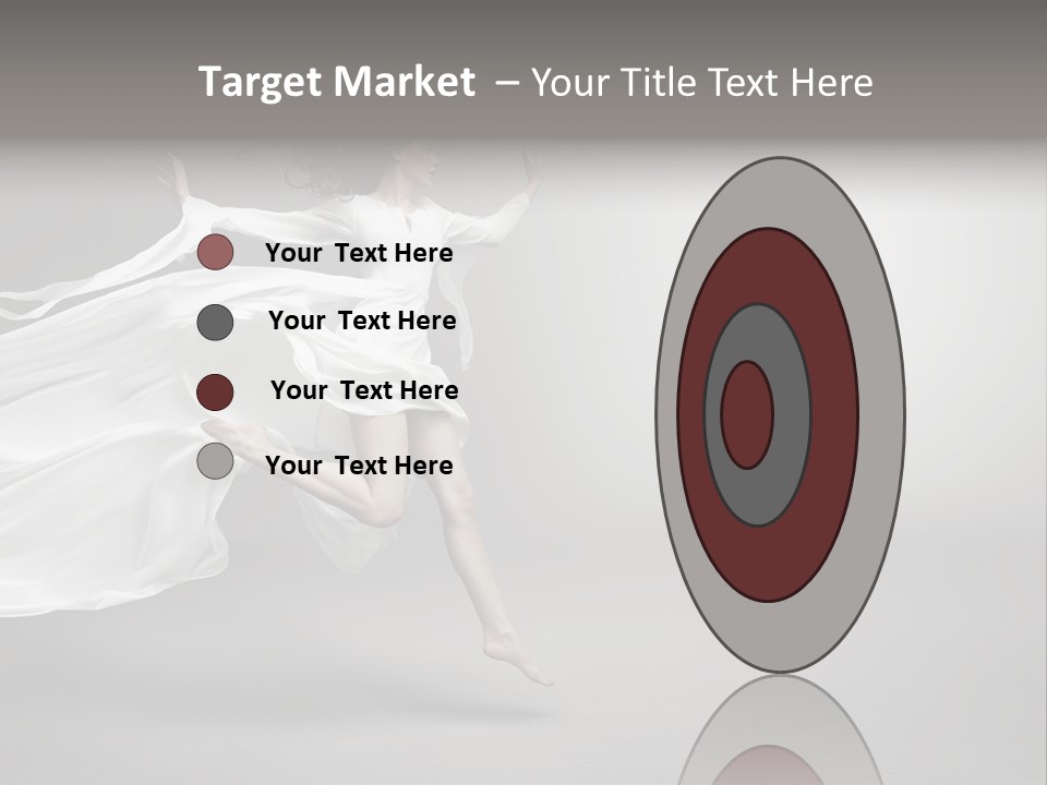 Dress Jump Human PowerPoint Template