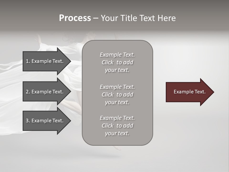 Dress Jump Human PowerPoint Template