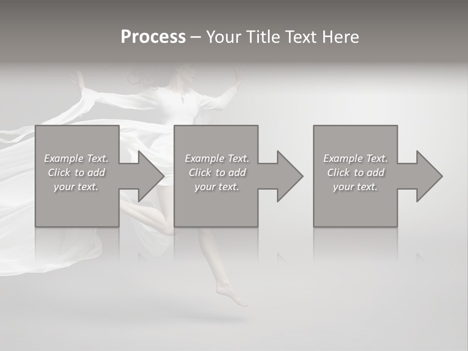 Dress Jump Human PowerPoint Template