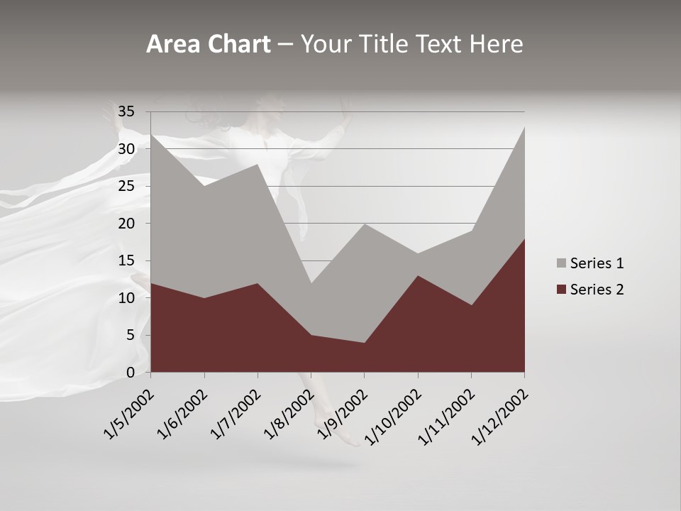 Dress Jump Human PowerPoint Template