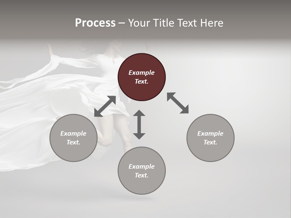 Dress Jump Human PowerPoint Template