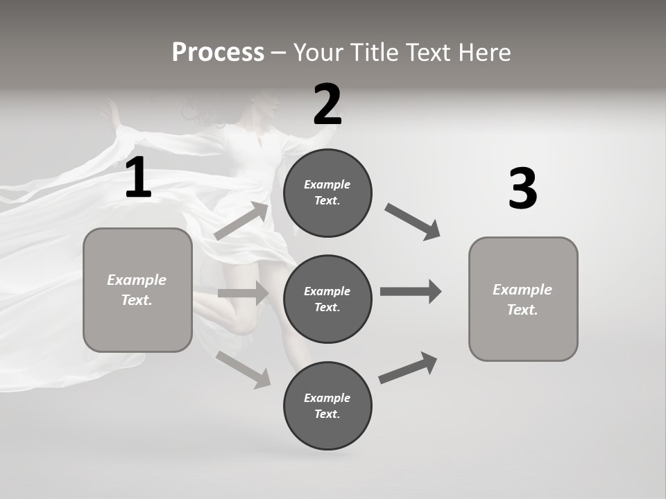 Dress Jump Human PowerPoint Template