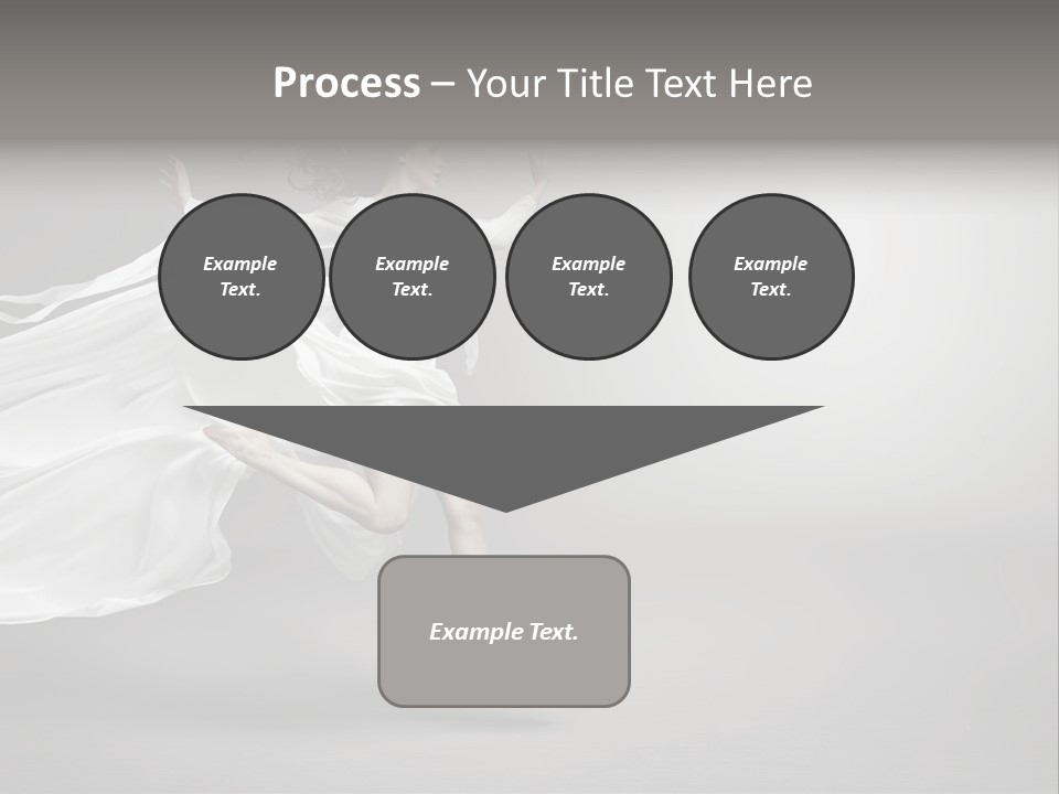 Dress Jump Human PowerPoint Template