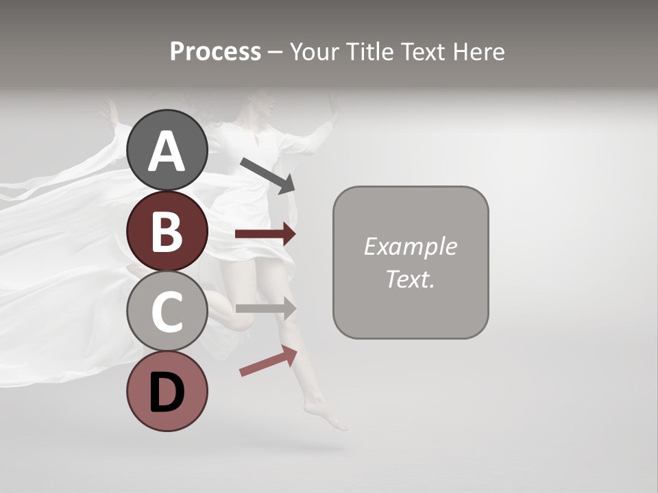 Dress Jump Human PowerPoint Template