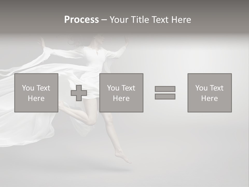 Dress Jump Human PowerPoint Template