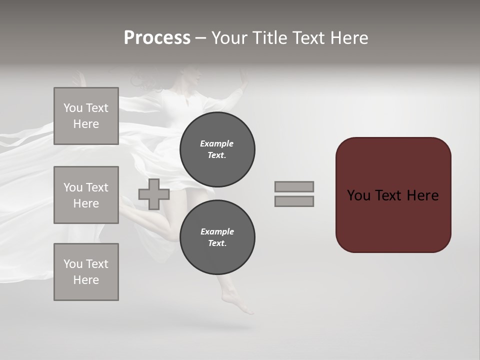 Dress Jump Human PowerPoint Template