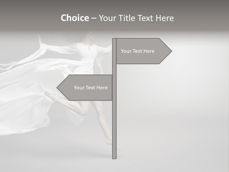 Dress Jump Human PowerPoint Template
