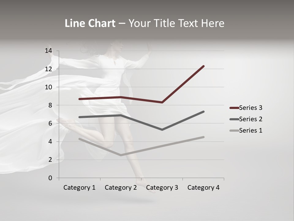 Dress Jump Human PowerPoint Template