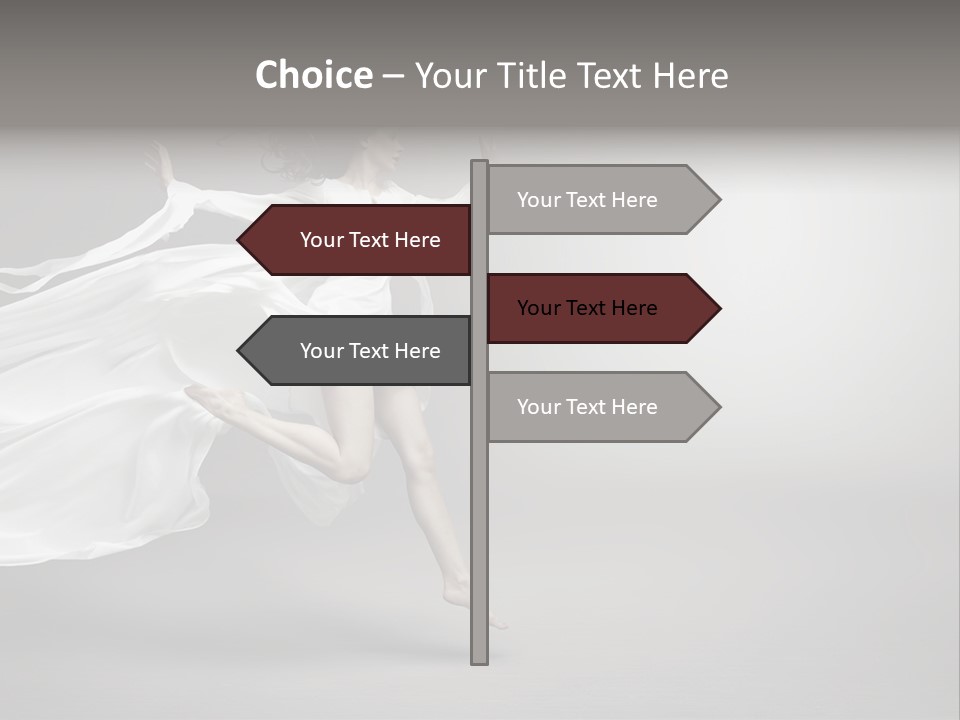 Dress Jump Human PowerPoint Template