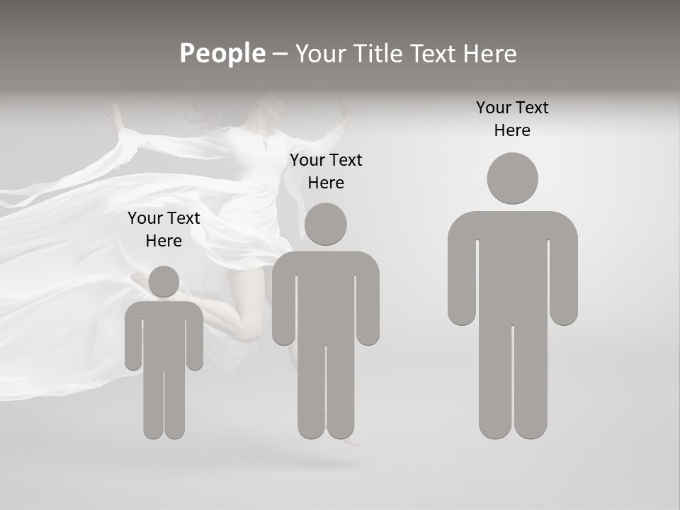 Dress Jump Human PowerPoint Template