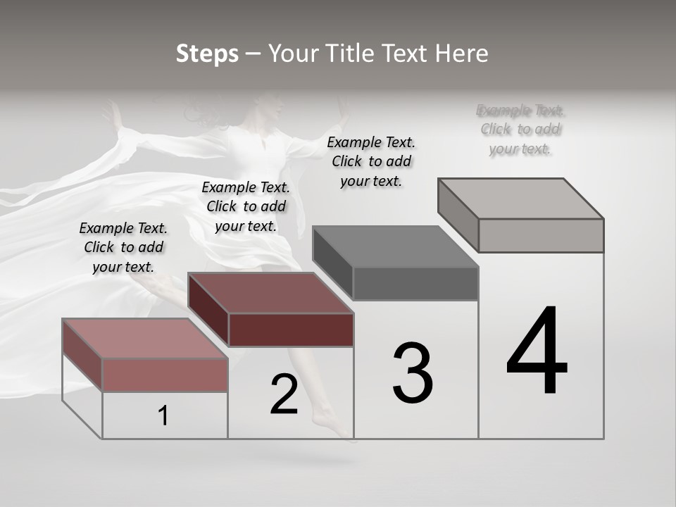 Dress Jump Human PowerPoint Template