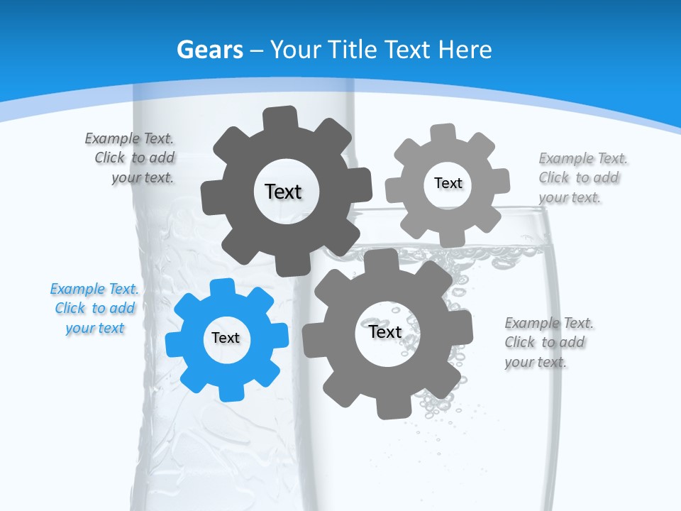 Movement Refreshment Glass PowerPoint Template