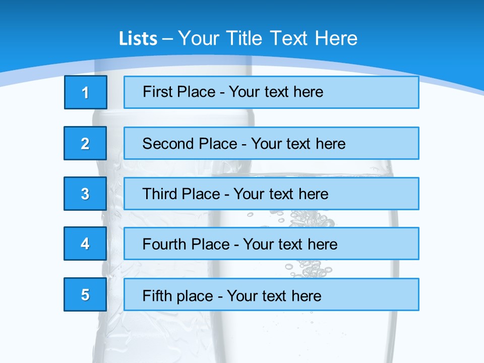 Movement Refreshment Glass PowerPoint Template