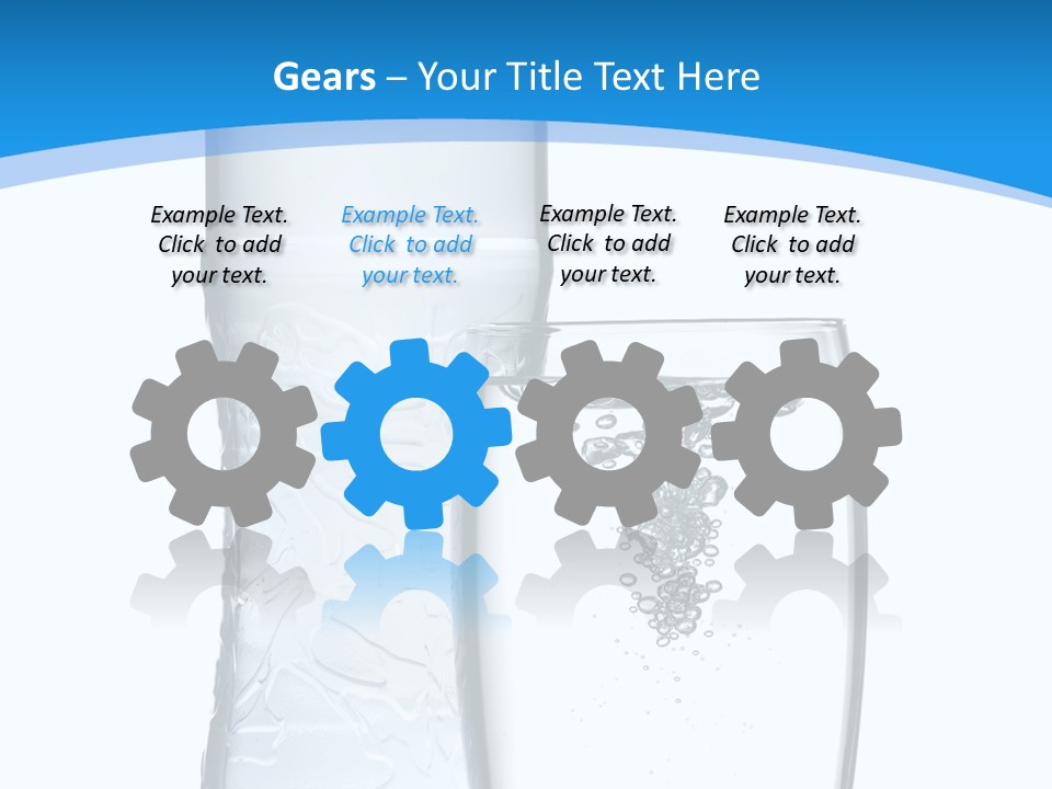 Movement Refreshment Glass PowerPoint Template