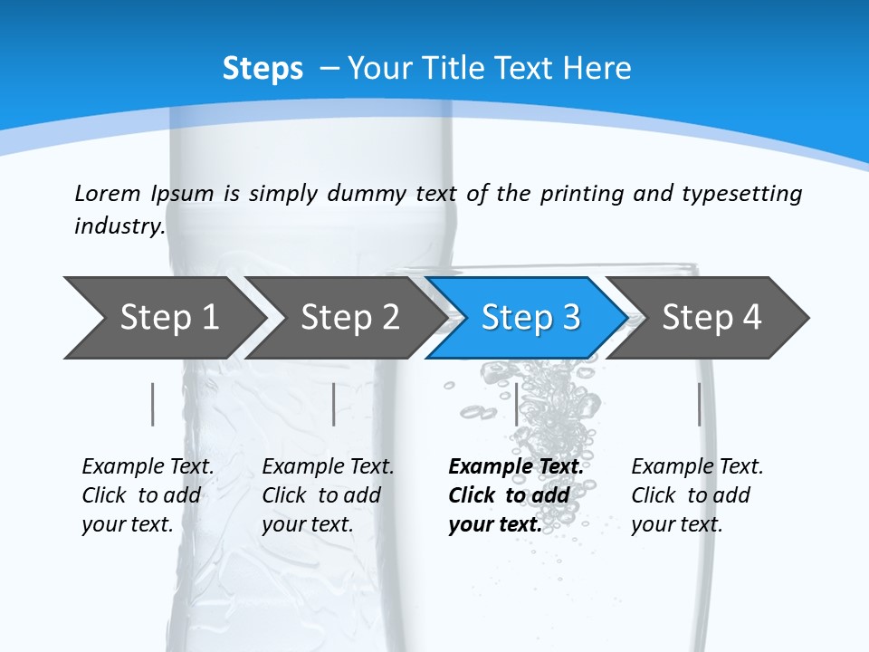 Movement Refreshment Glass PowerPoint Template