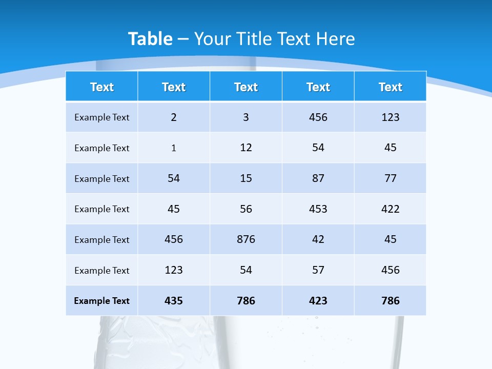 Movement Refreshment Glass PowerPoint Template