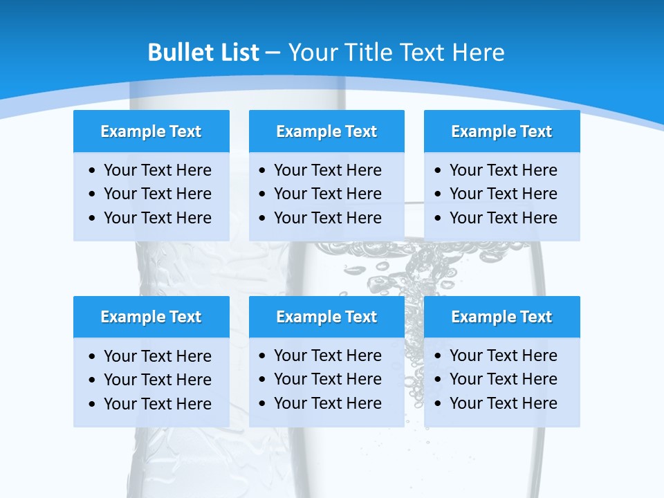 Movement Refreshment Glass PowerPoint Template
