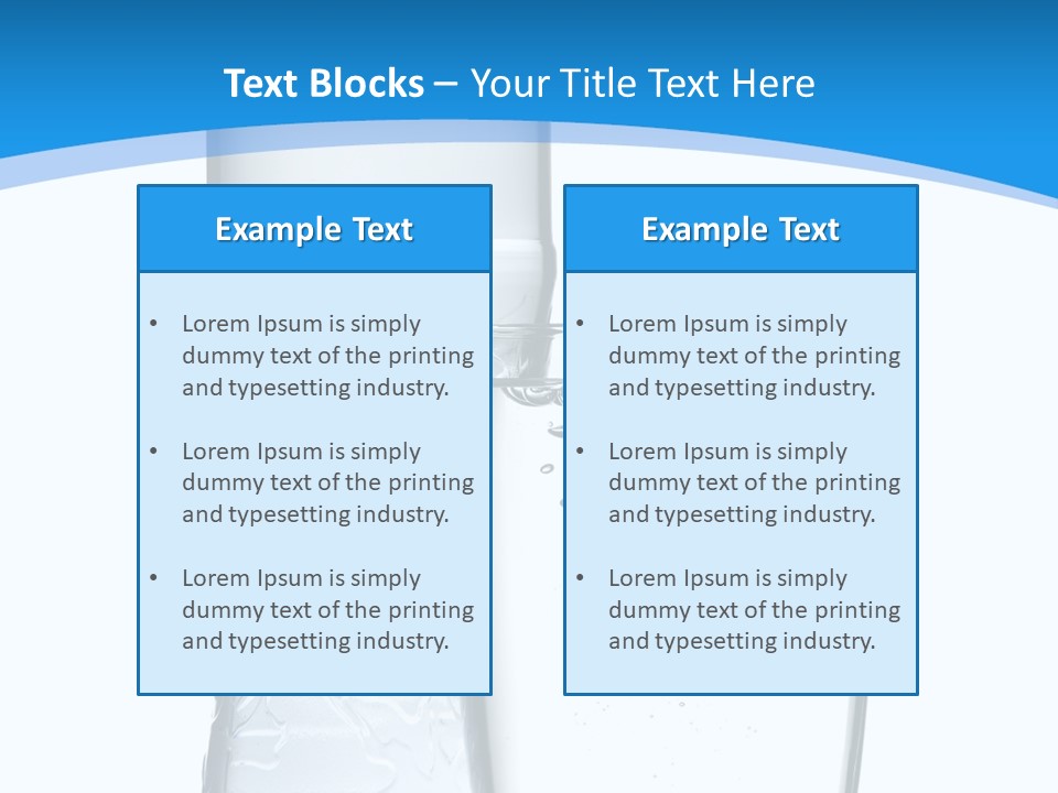Movement Refreshment Glass PowerPoint Template