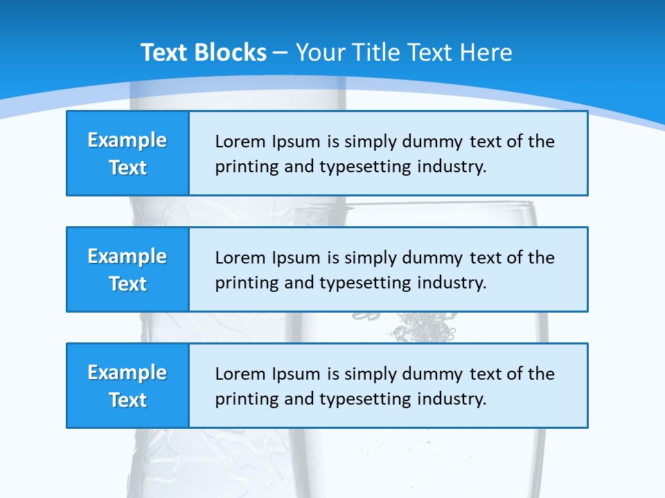 Movement Refreshment Glass PowerPoint Template
