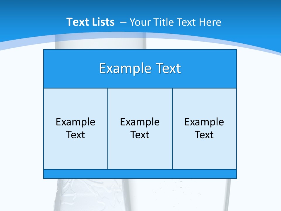 Movement Refreshment Glass PowerPoint Template