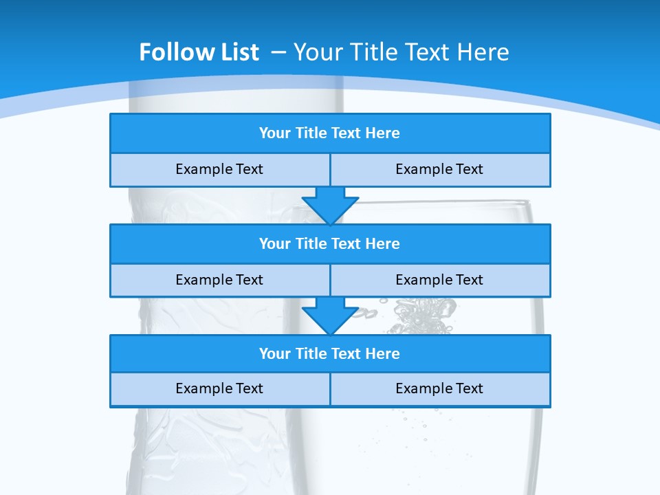Movement Refreshment Glass PowerPoint Template