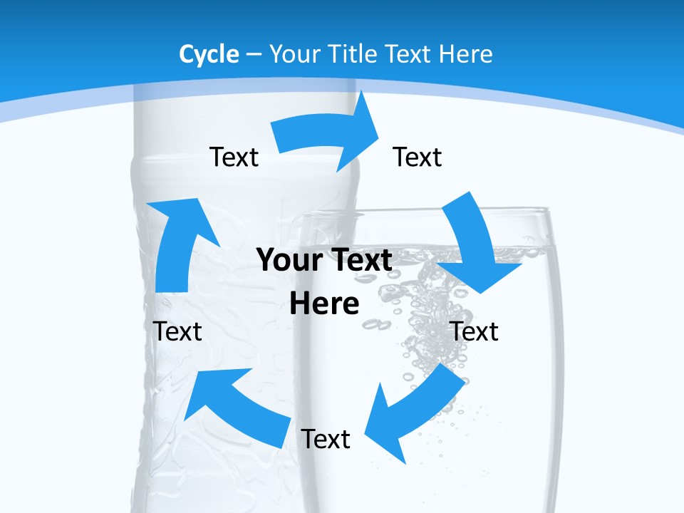 Movement Refreshment Glass PowerPoint Template