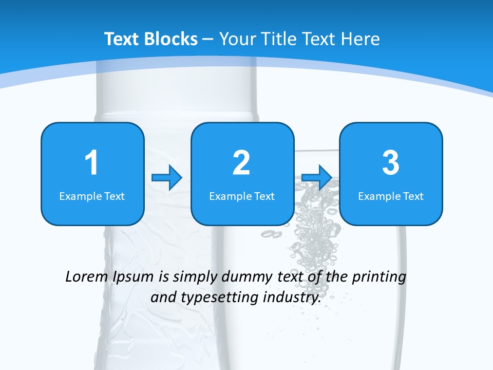 Movement Refreshment Glass PowerPoint Template