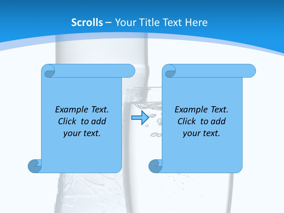 Movement Refreshment Glass PowerPoint Template