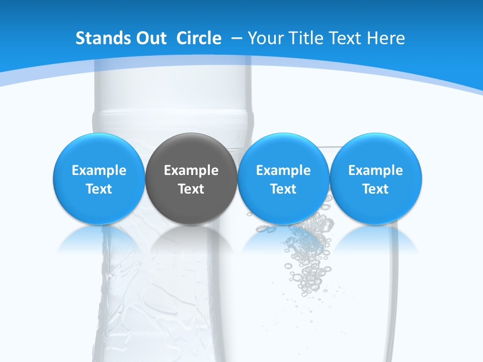 Movement Refreshment Glass PowerPoint Template