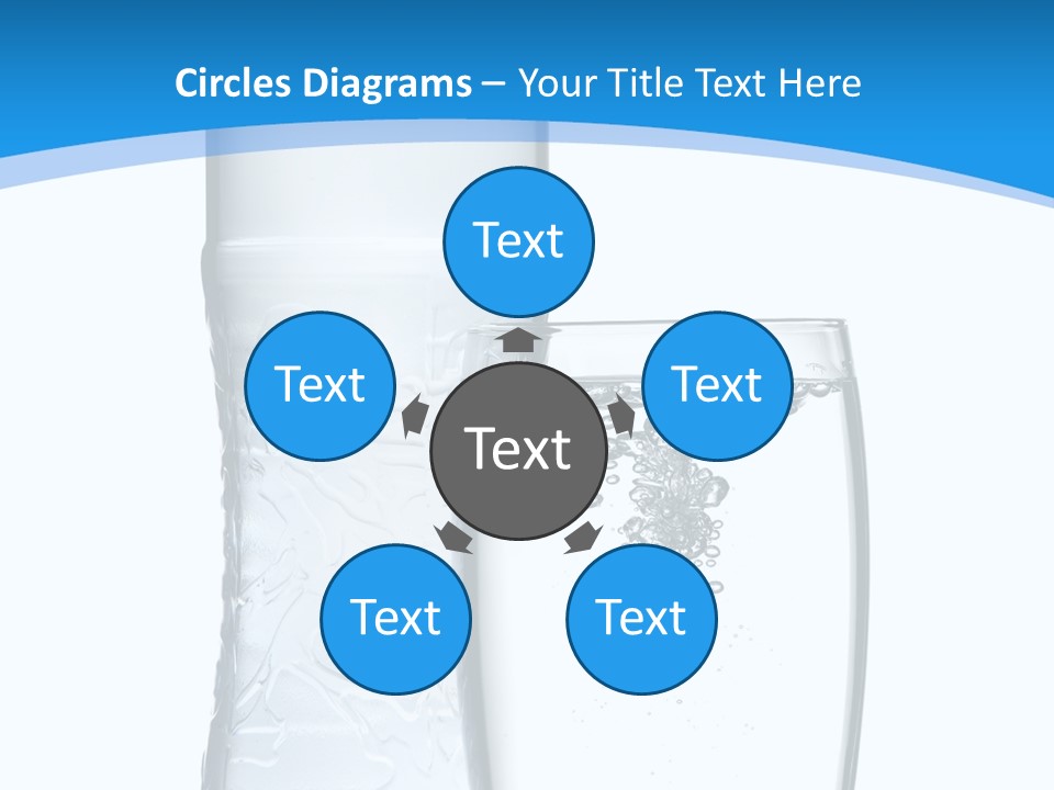 Movement Refreshment Glass PowerPoint Template