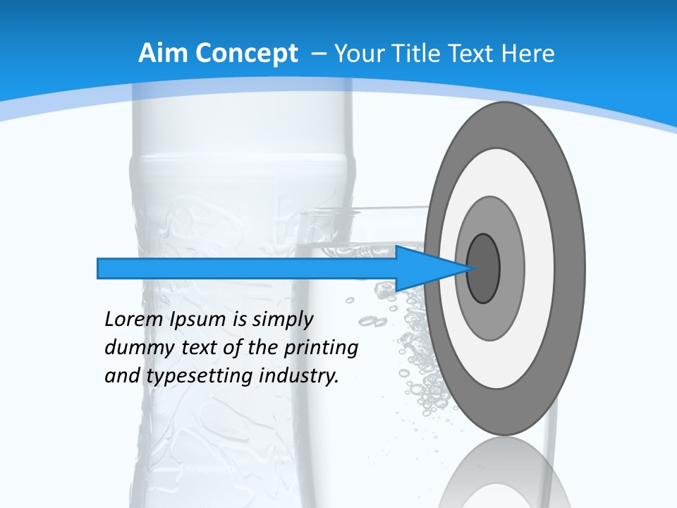 Movement Refreshment Glass PowerPoint Template