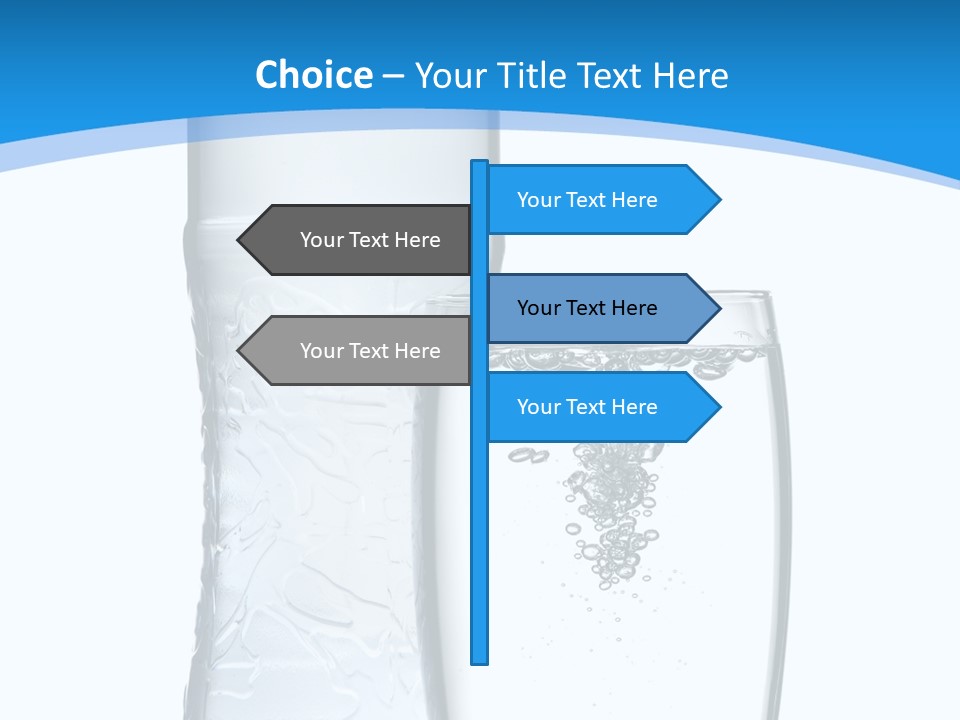 Movement Refreshment Glass PowerPoint Template
