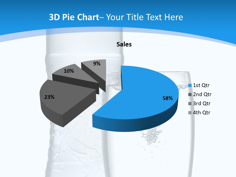 Movement Refreshment Glass PowerPoint Template