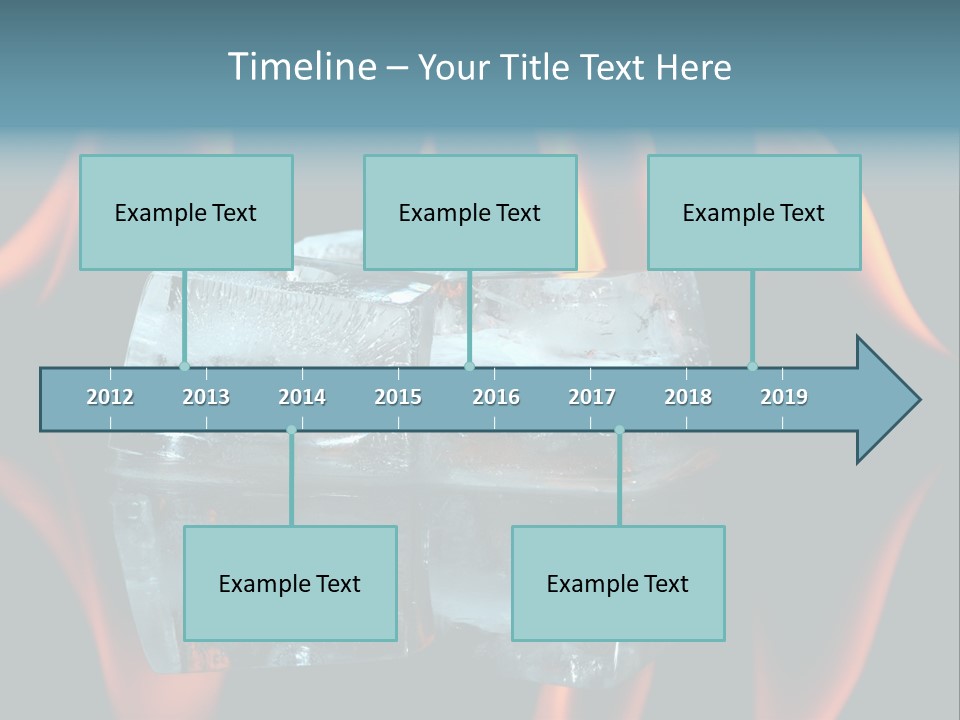 Flames Nobody Cubes PowerPoint Template
