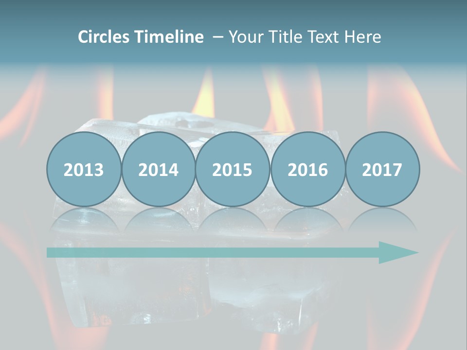 Flames Nobody Cubes PowerPoint Template