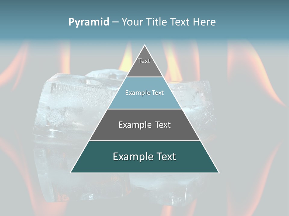 Flames Nobody Cubes PowerPoint Template