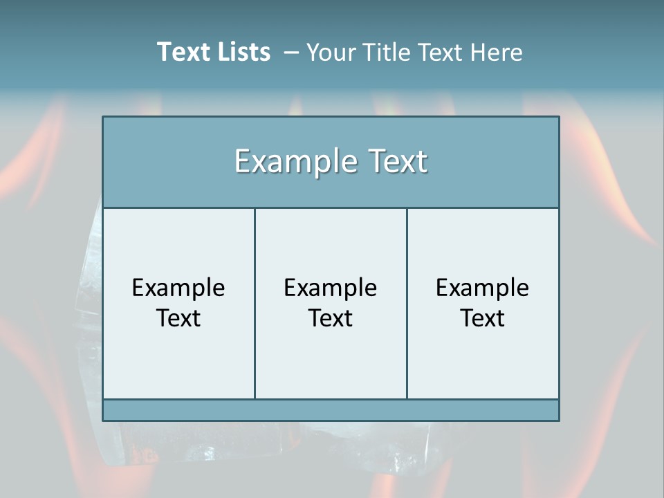 Flames Nobody Cubes PowerPoint Template