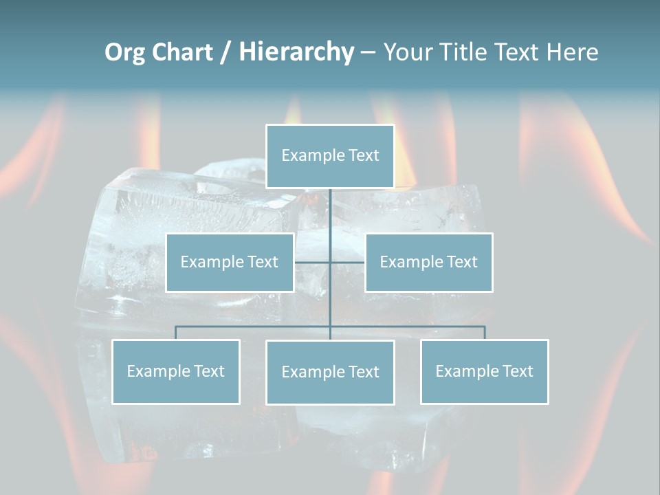 Flames Nobody Cubes PowerPoint Template